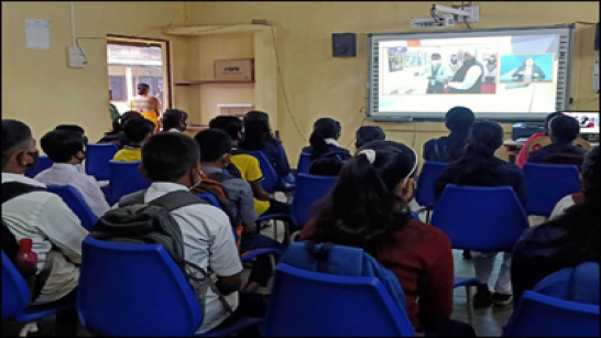 Screening of Pariksha Pe Charcha 2022 in schools of Dhubri district
